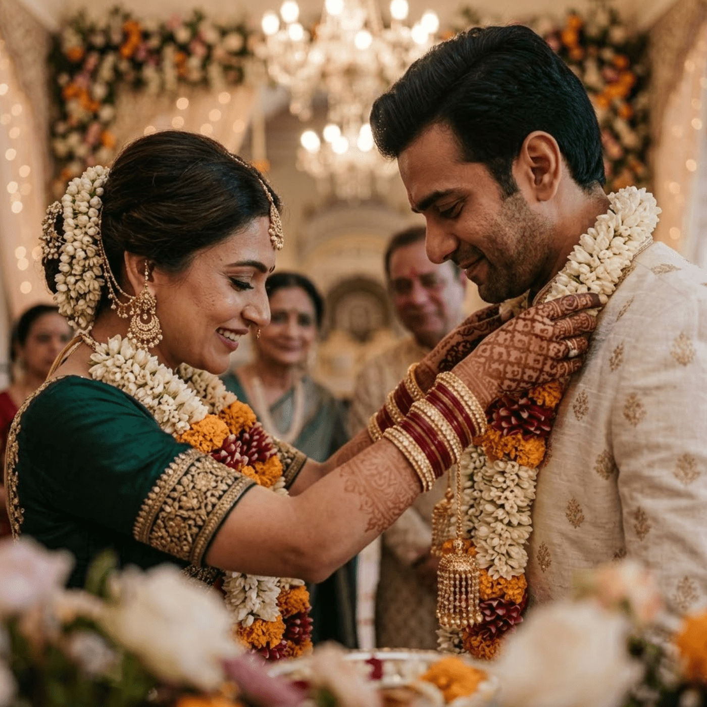 Natural wedding photography moment